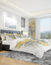 Moving In and Out of Traffic II Yellow Grey - Geometric Duvet Cover Set