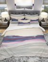 Purple Rock landscape II - Geometric Duvet Cover Set