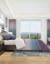 Purple Rock landscape III - Geometric Duvet Cover Set