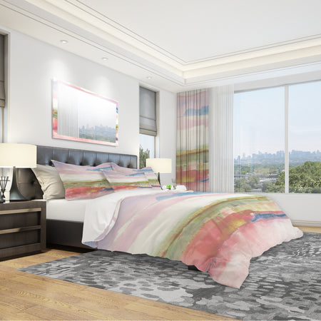 Influence of Line and Color Gold Bright - Geometric Duvet Cover Set