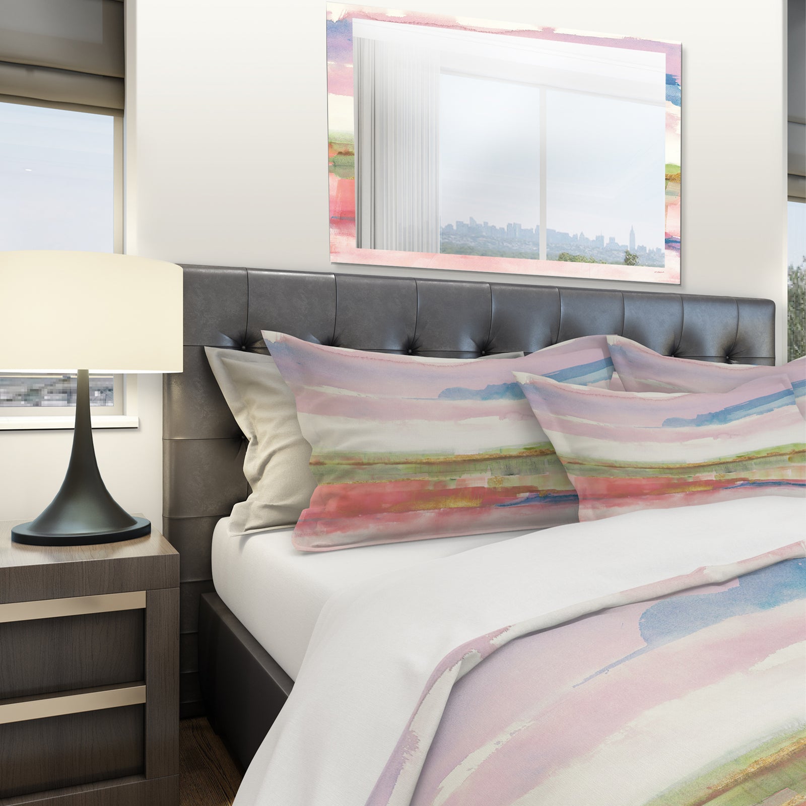 Influence of Line and Color Gold Bright - Geometric Duvet Cover Set