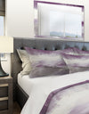 Midnight at the Lake III Amethyst and Grey - Geometric Duvet Cover Set