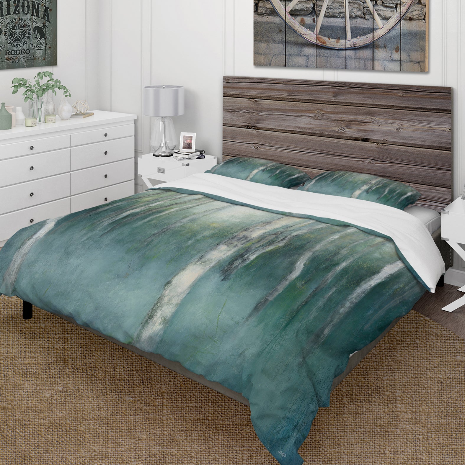 Green Forest Dream - Cottage Duvet Cover Set