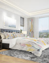 Multi-Color Geometric Bars II - Geometric Duvet Cover Set