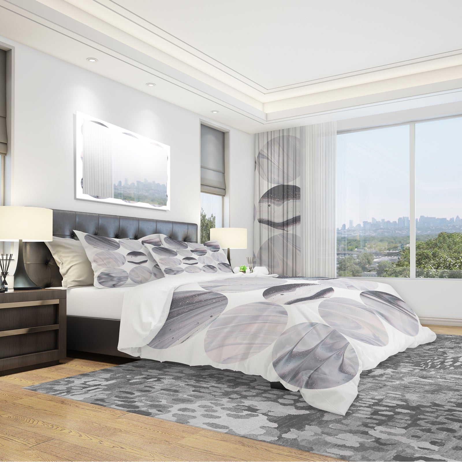 Circle Marble III - Geometric Duvet Cover Set