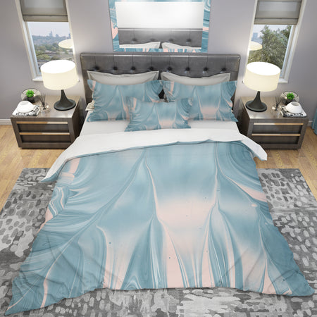 Abstract Water I - Geometric Duvet Cover Set