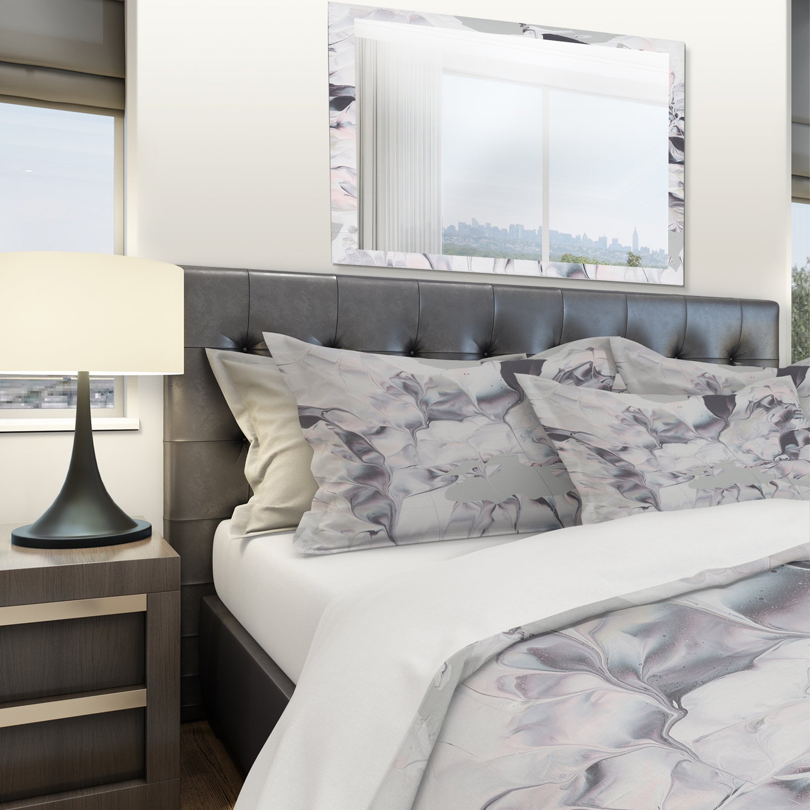 Light and Shadow III - Geometric Duvet Cover Set