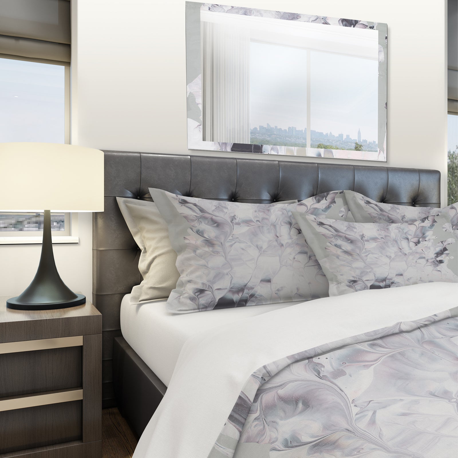 Light and Shadow II - Geometric Duvet Cover Set
