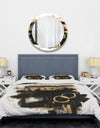 Gold and Black drift II - Glam Duvet Cover Set