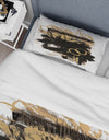 Gold and Black drift II - Glam Duvet Cover Set