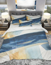 Indigo Panel I - Geometric Duvet Cover Set