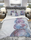 Purple Starting Over I - Geometric Duvet Cover Set