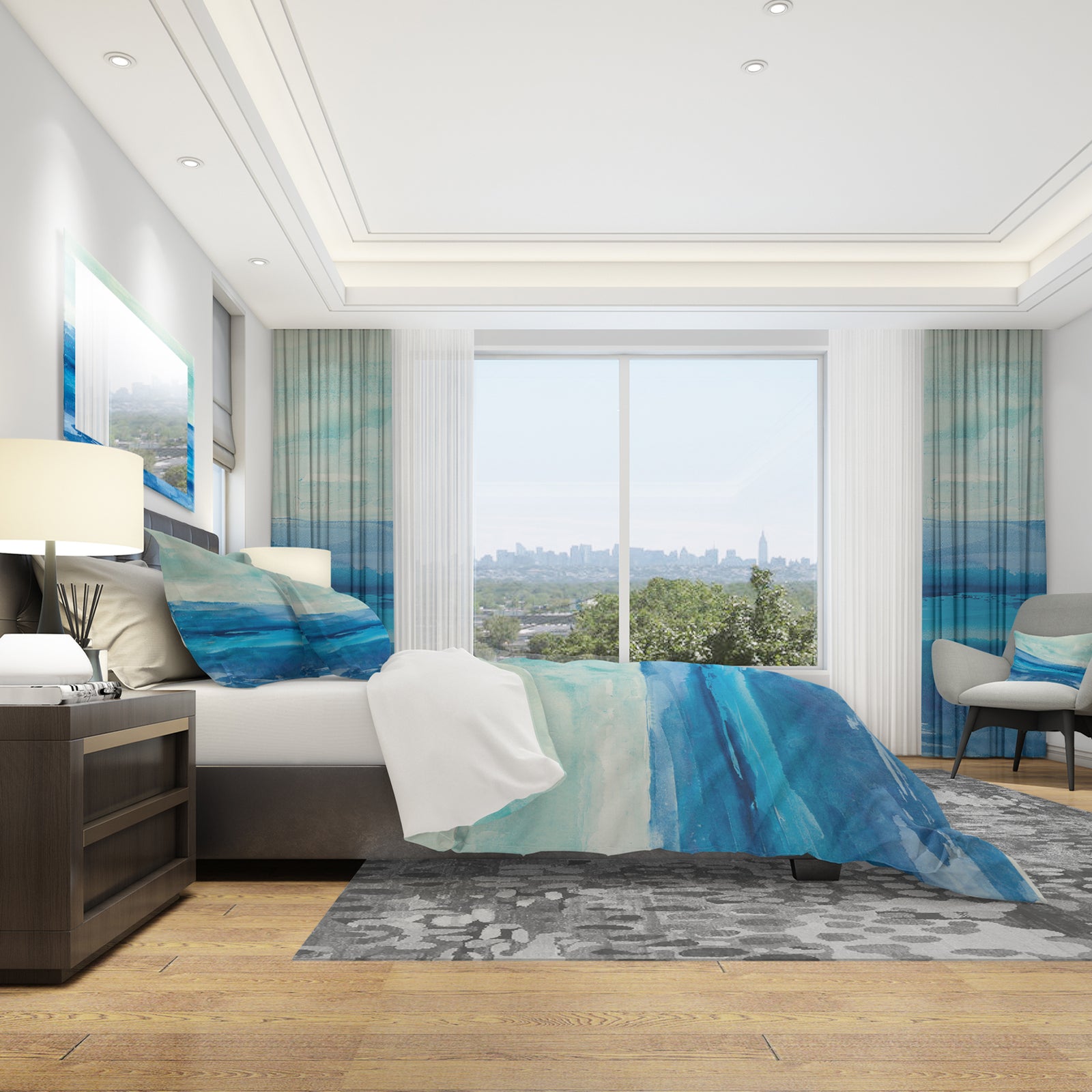 Out to Sea - Geometric Duvet Cover Set