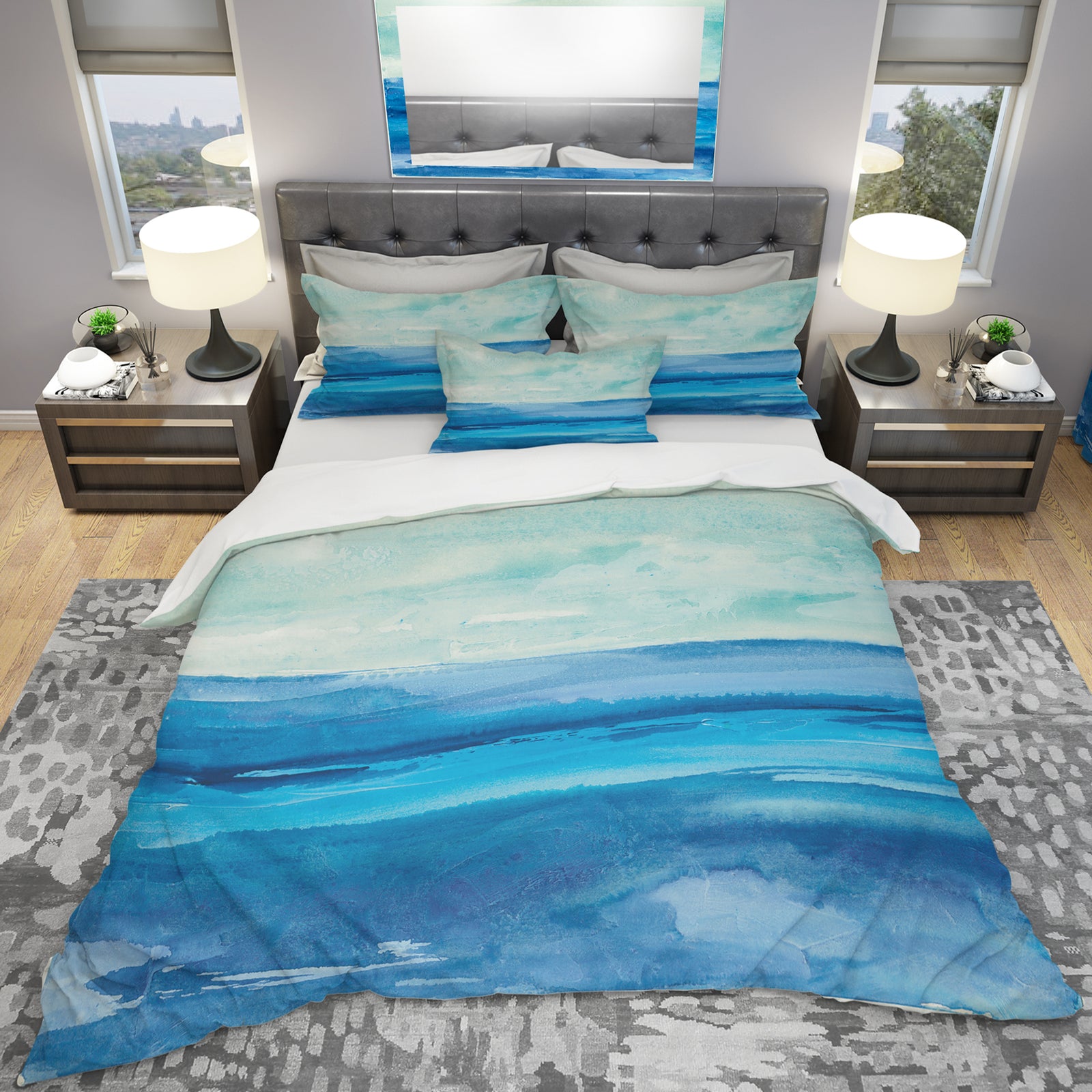 Out to Sea - Geometric Duvet Cover Set