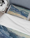 Coast Blue Sea Waves Watercolour - Traditional Duvet Cover Set