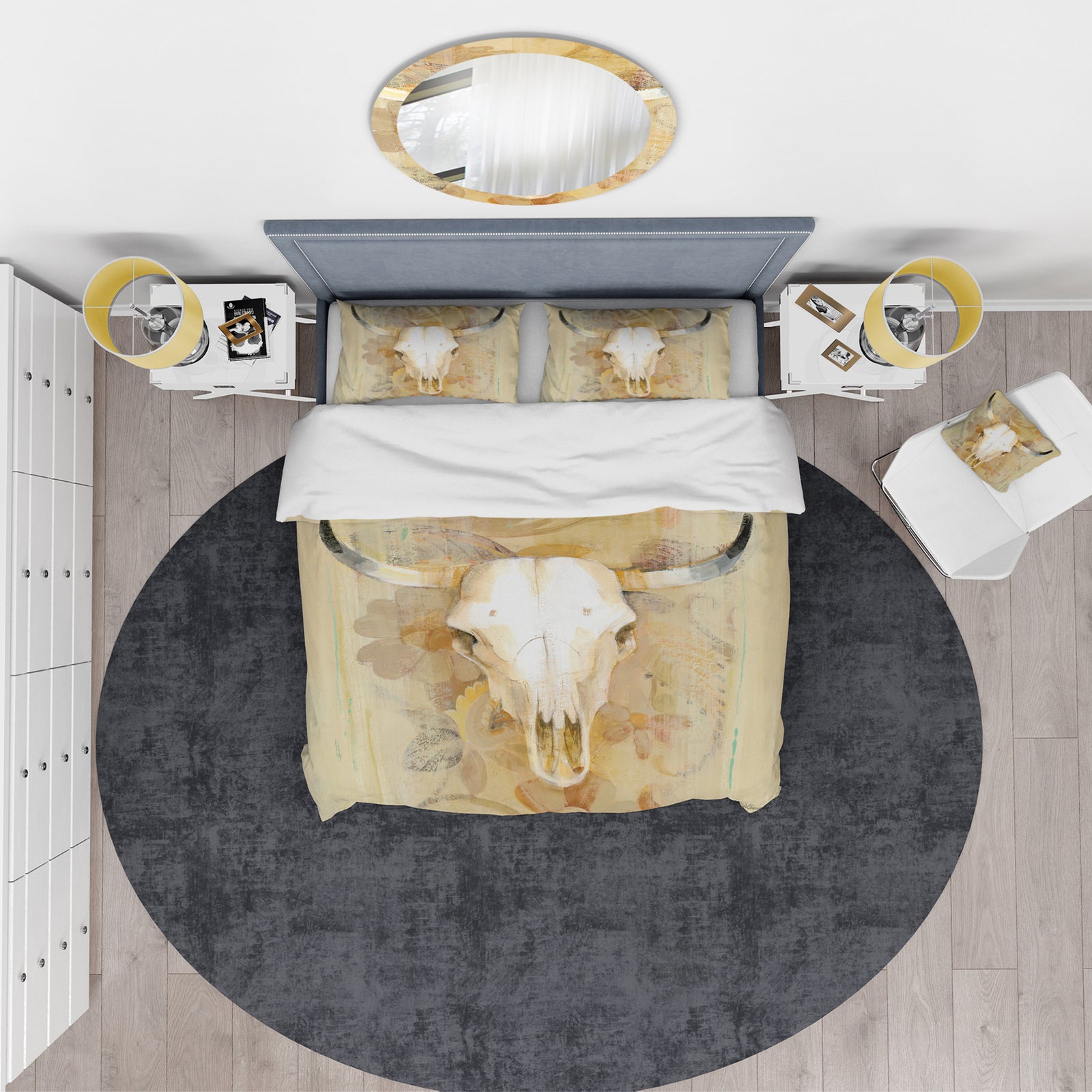 Hers southwest bones - Glam Duvet Cover Set