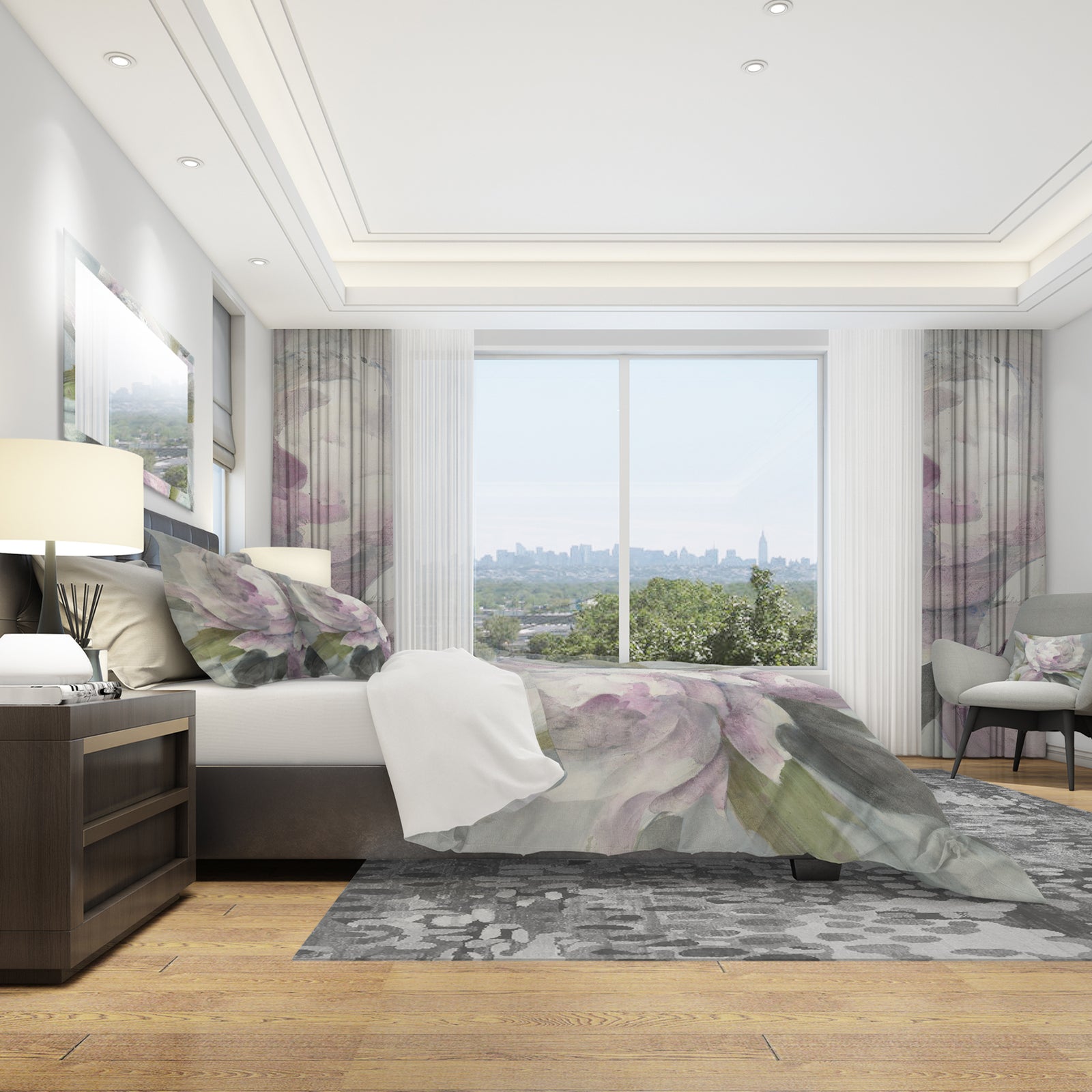 Twilight Peony - Shabby Duvet Cover Set