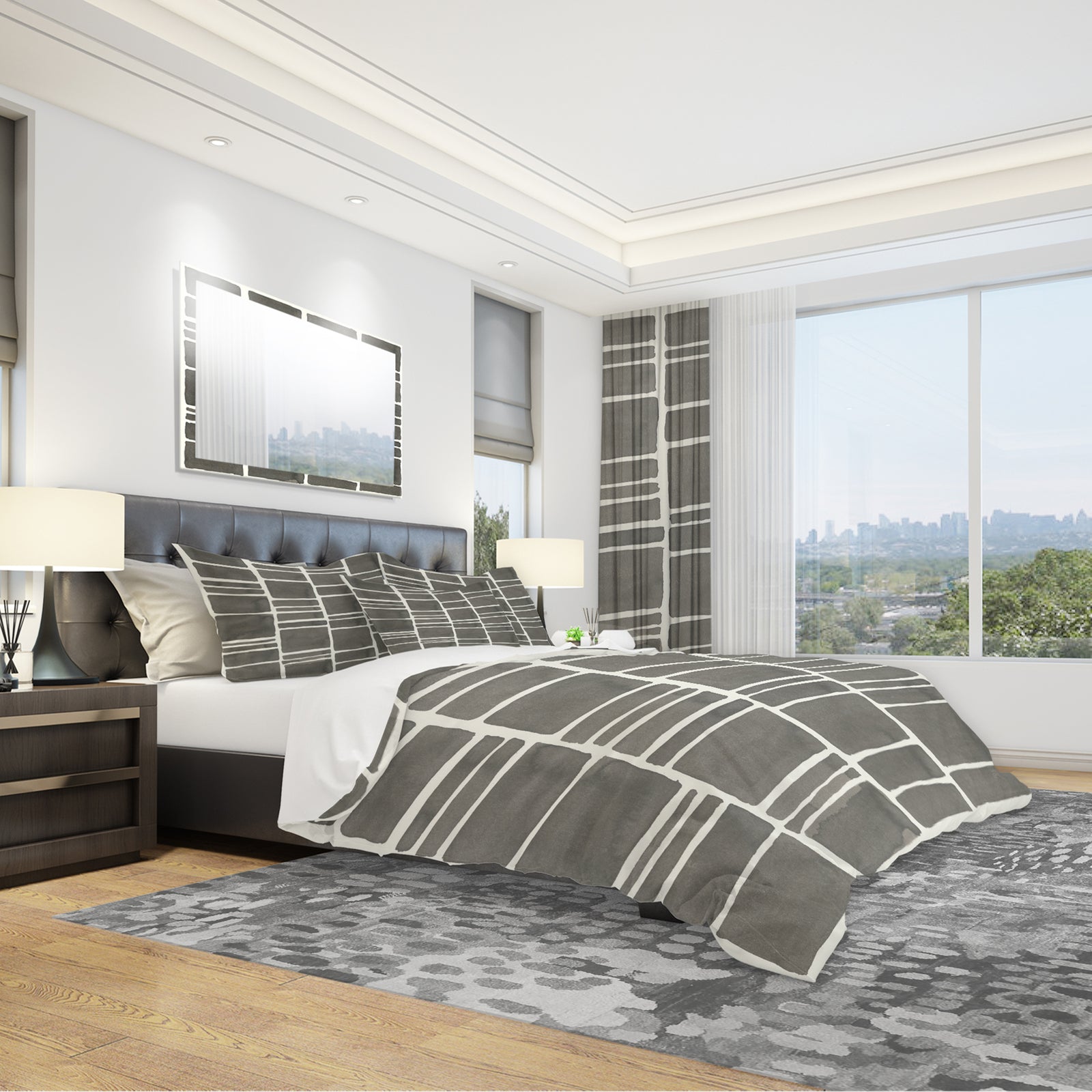 Minimalist Graphics IV - Geometric Duvet Cover Set