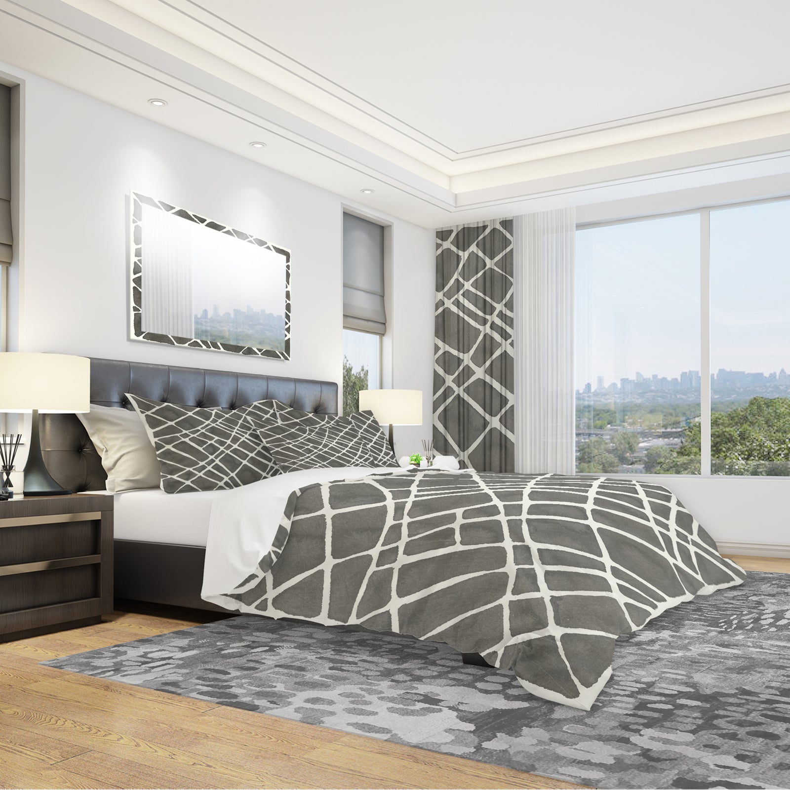 Minimalist Graphics V - Geometric Duvet Cover Set