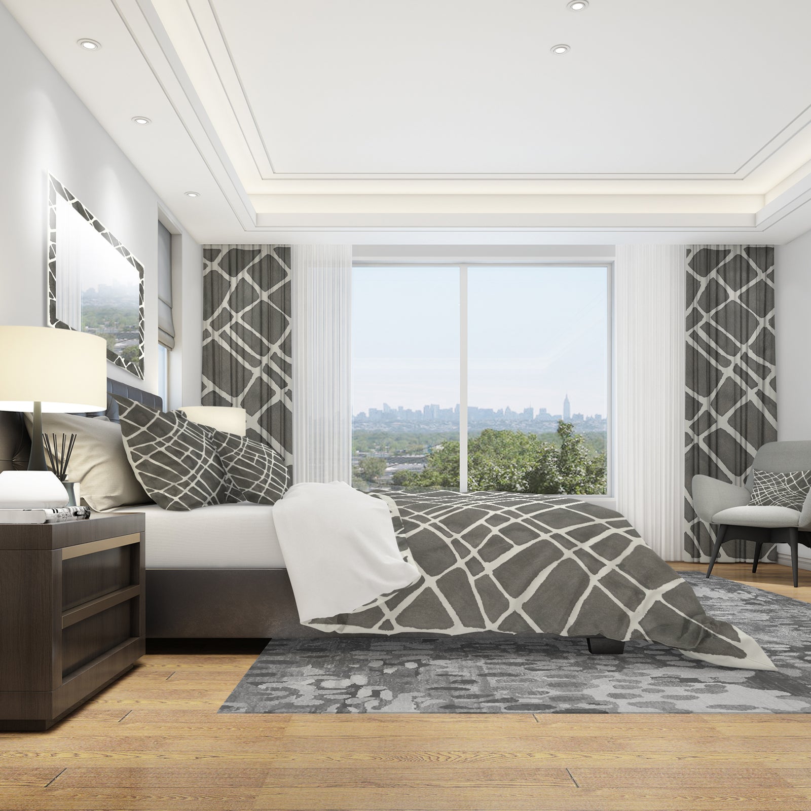 Minimalist Graphics V - Geometric Duvet Cover Set