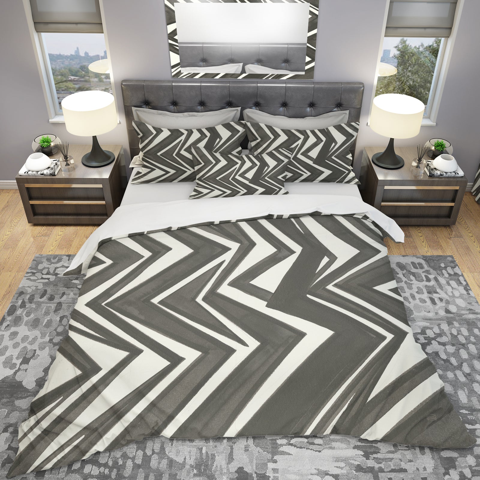 Minimalist Graphics VI - Geometric Duvet Cover Set