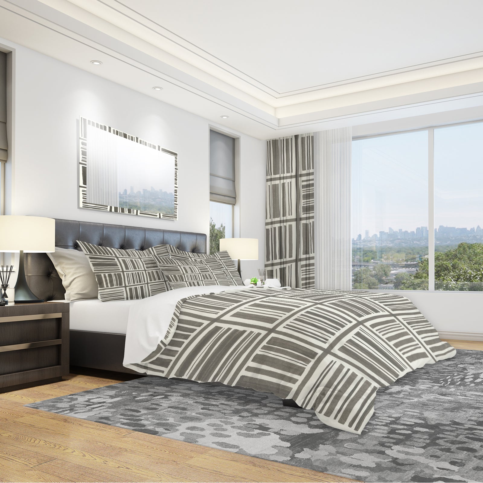 Minimalist Graphics I - Geometric Duvet Cover Set