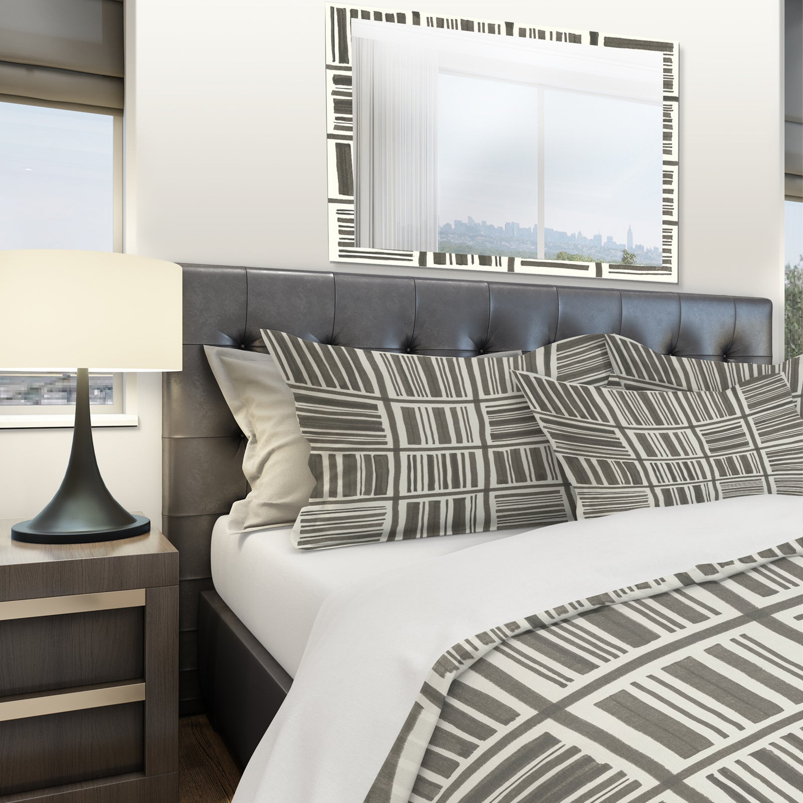 Minimalist Graphics I - Geometric Duvet Cover Set