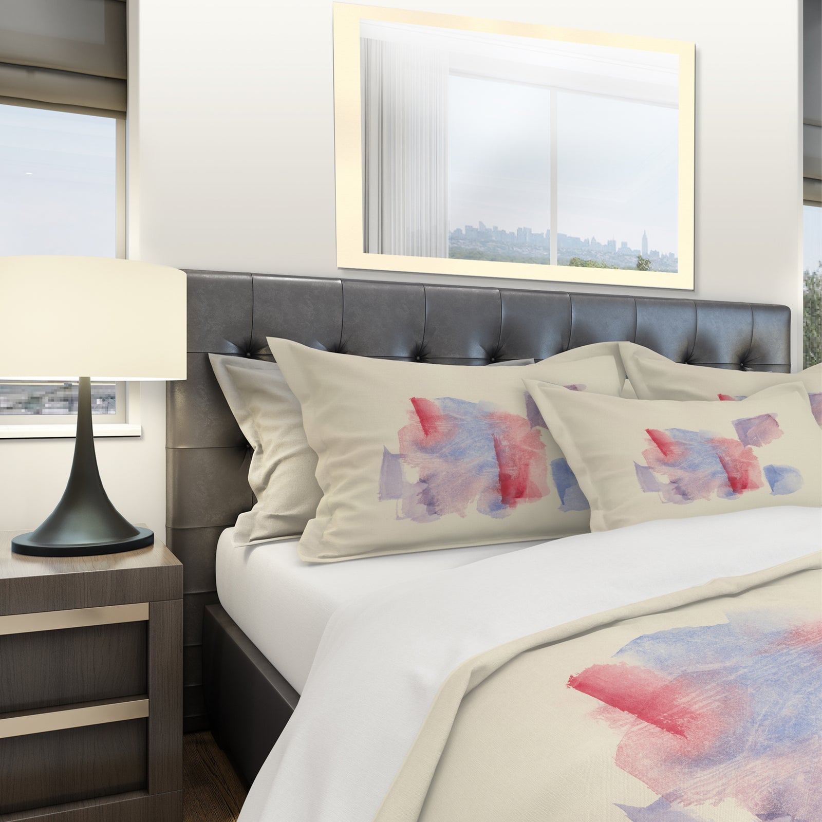 geometric Pastel I - Geometric Duvet Cover Set