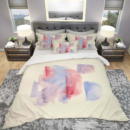 geometric Pastel I - Geometric Duvet Cover Set
