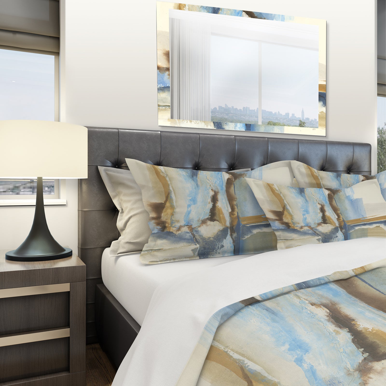 River Run II - Geometric Duvet Cover Set