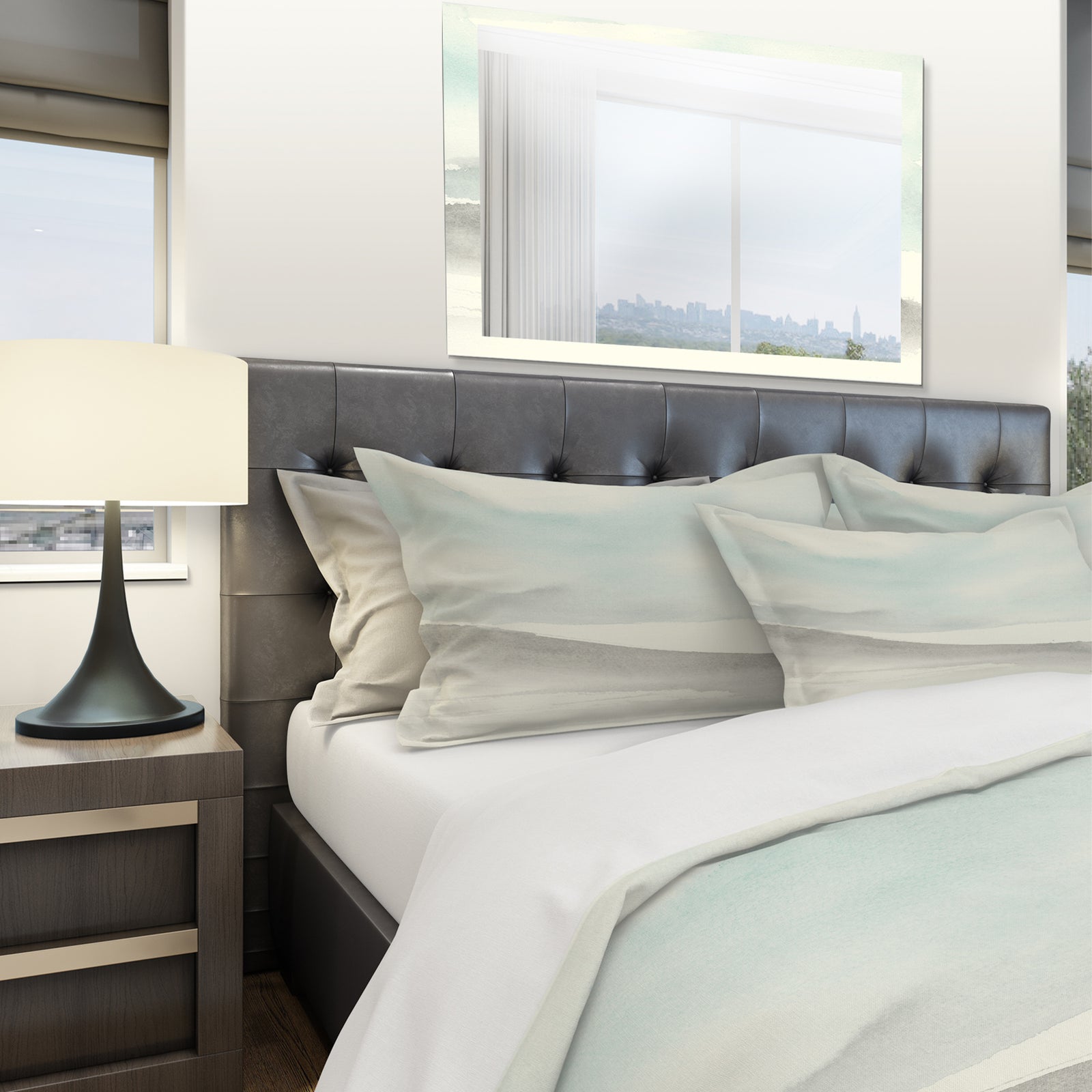 minimal geometric Zen I - Geometric Duvet Cover Set