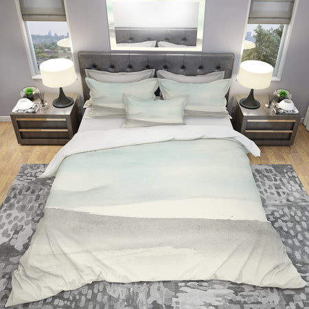 minimal geometric Zen I - Geometric Duvet Cover Set