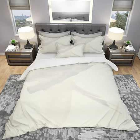 minimal geometric Zen II - Geometric Duvet Cover Set