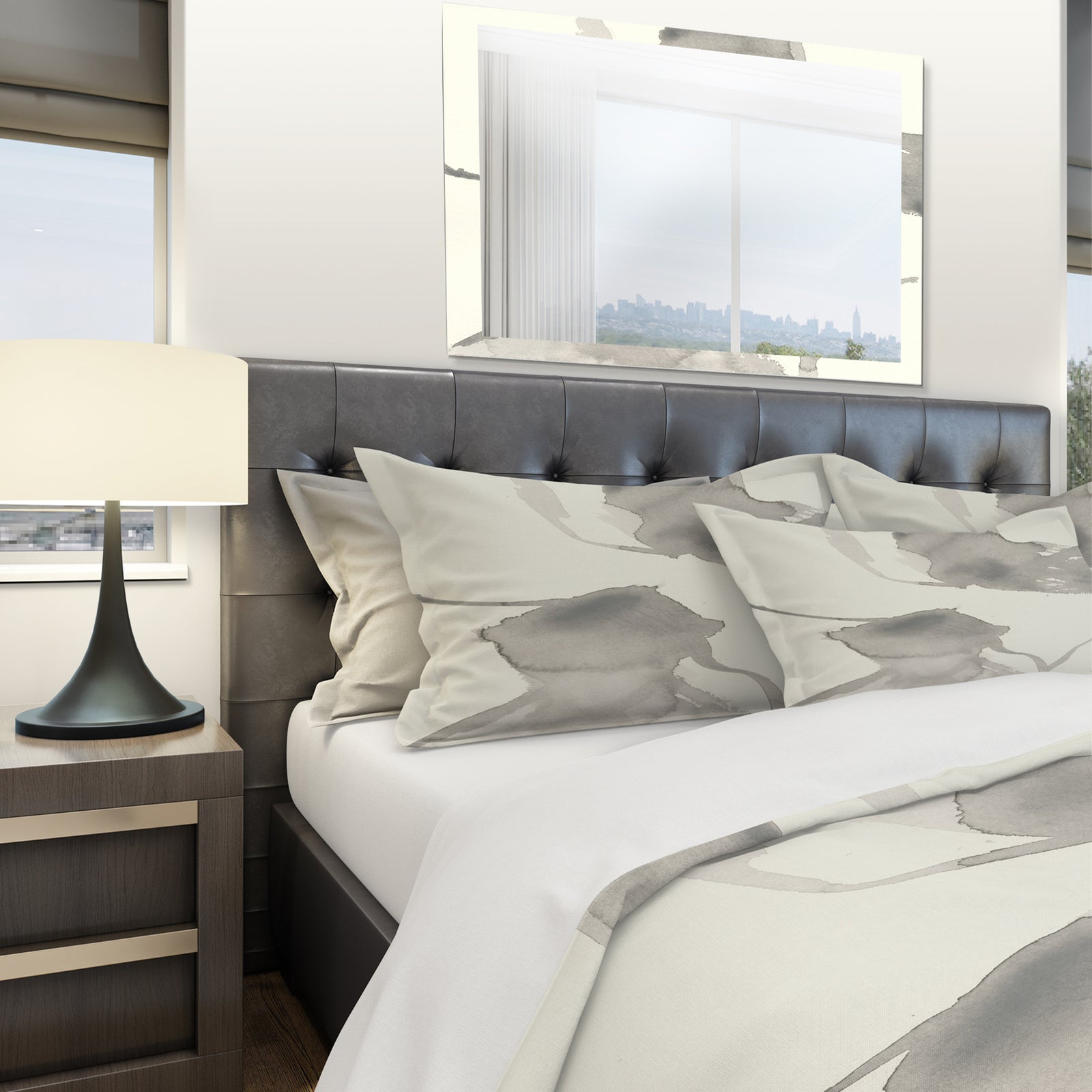 minimal geometric Zen IV - Geometric Duvet Cover Set