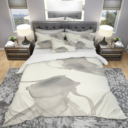 minimal geometric Zen IV - Geometric Duvet Cover Set