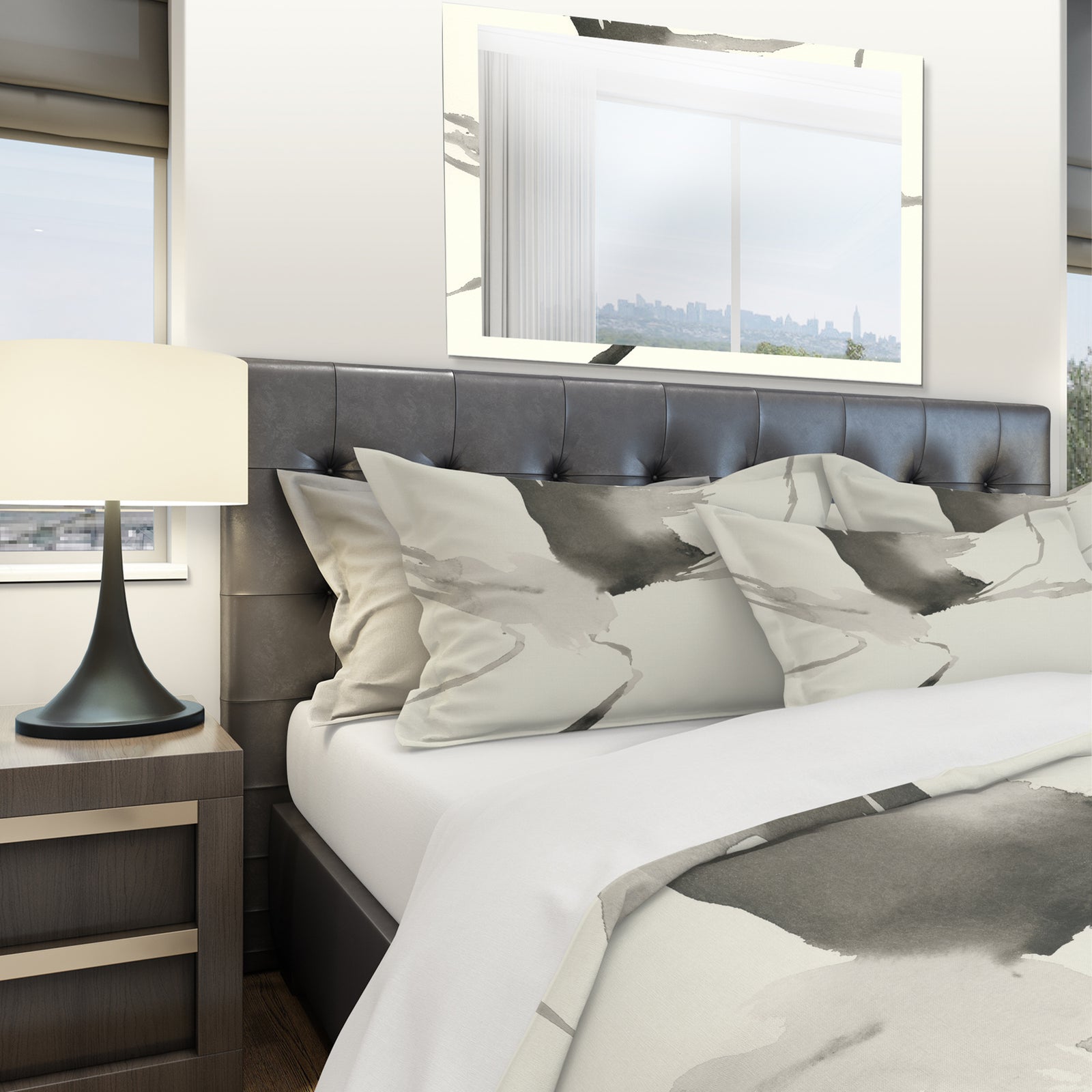 minimal geometric Gesture I - Geometric Duvet Cover Set