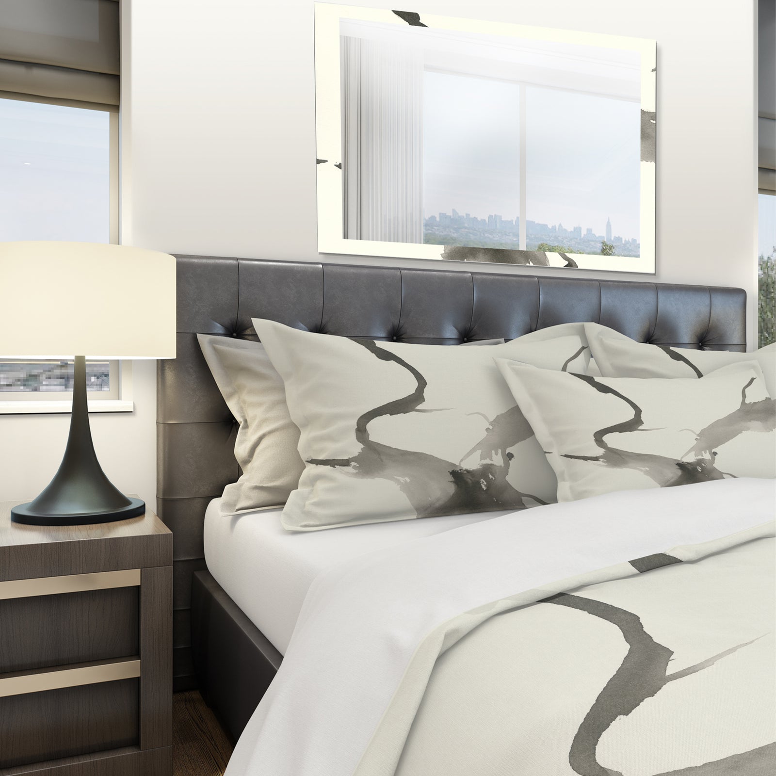 minimal geometric Gesture II - Geometric Duvet Cover Set