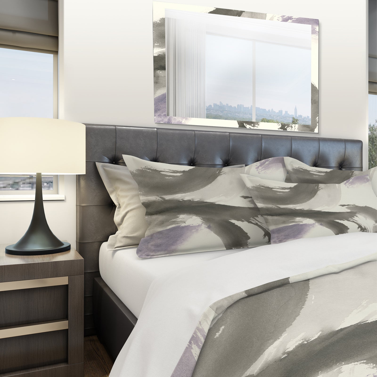 minimal geometric Gesture III - Geometric Duvet Cover Set