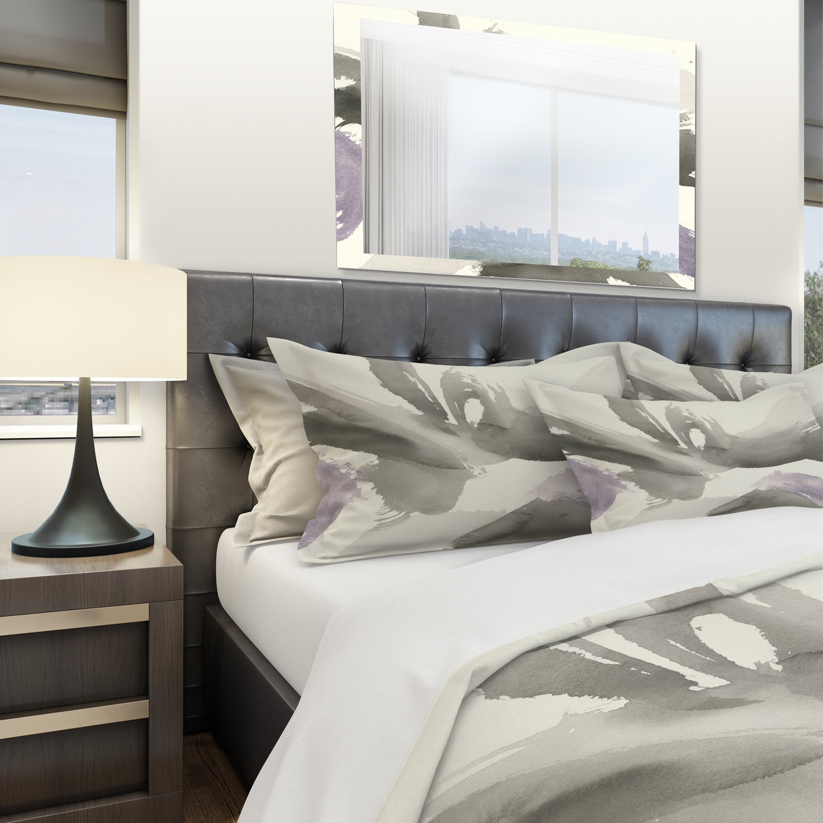 minimal geometric Gesture IV - Geometric Duvet Cover Set