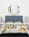 Multicolor Bird Meeting - Traditional Duvet Cover Set