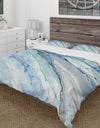 Blue Silver Spring II - Farmhouse Duvet Cover Set