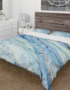 Blue Silver Spring I - Farmhouse Duvet Cover Set