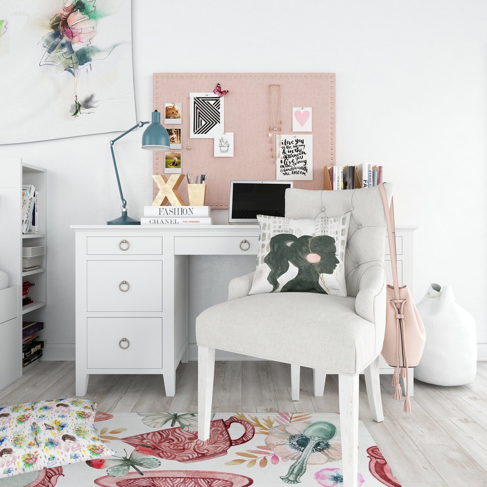 Glam Pink Ladies III - Teenage Duvet Cover Set