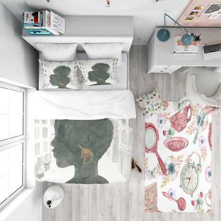 Glam Pink Ladies II - Teenage Duvet Cover Set