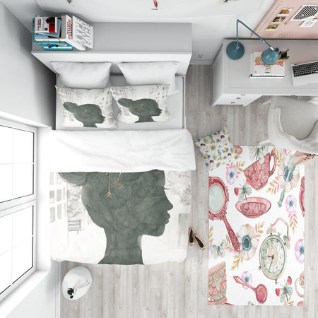 Glam Pink Ladies I - Teenage Duvet Cover Set