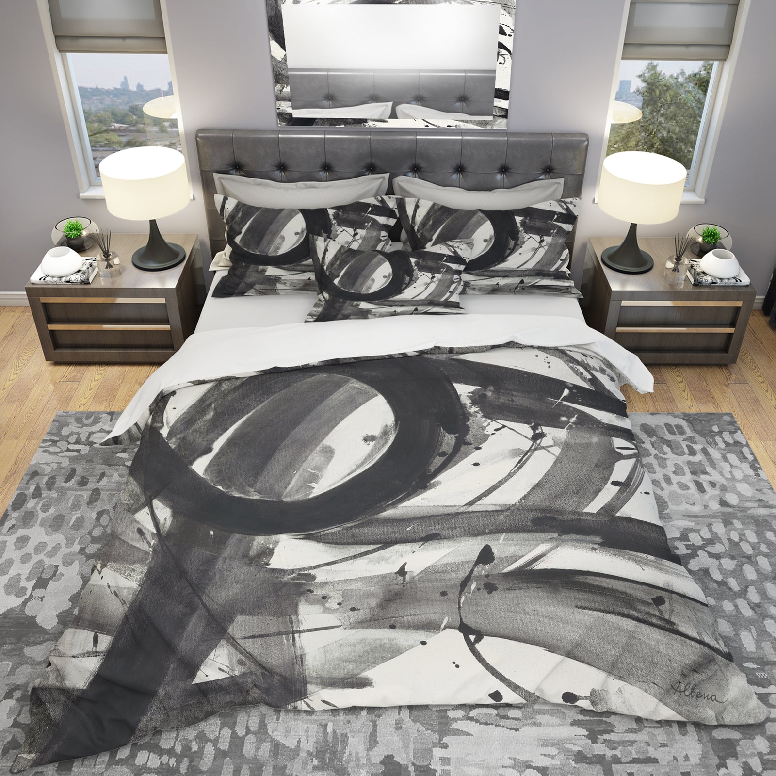 Minimalistic Roller II - Geometric Duvet Cover Set