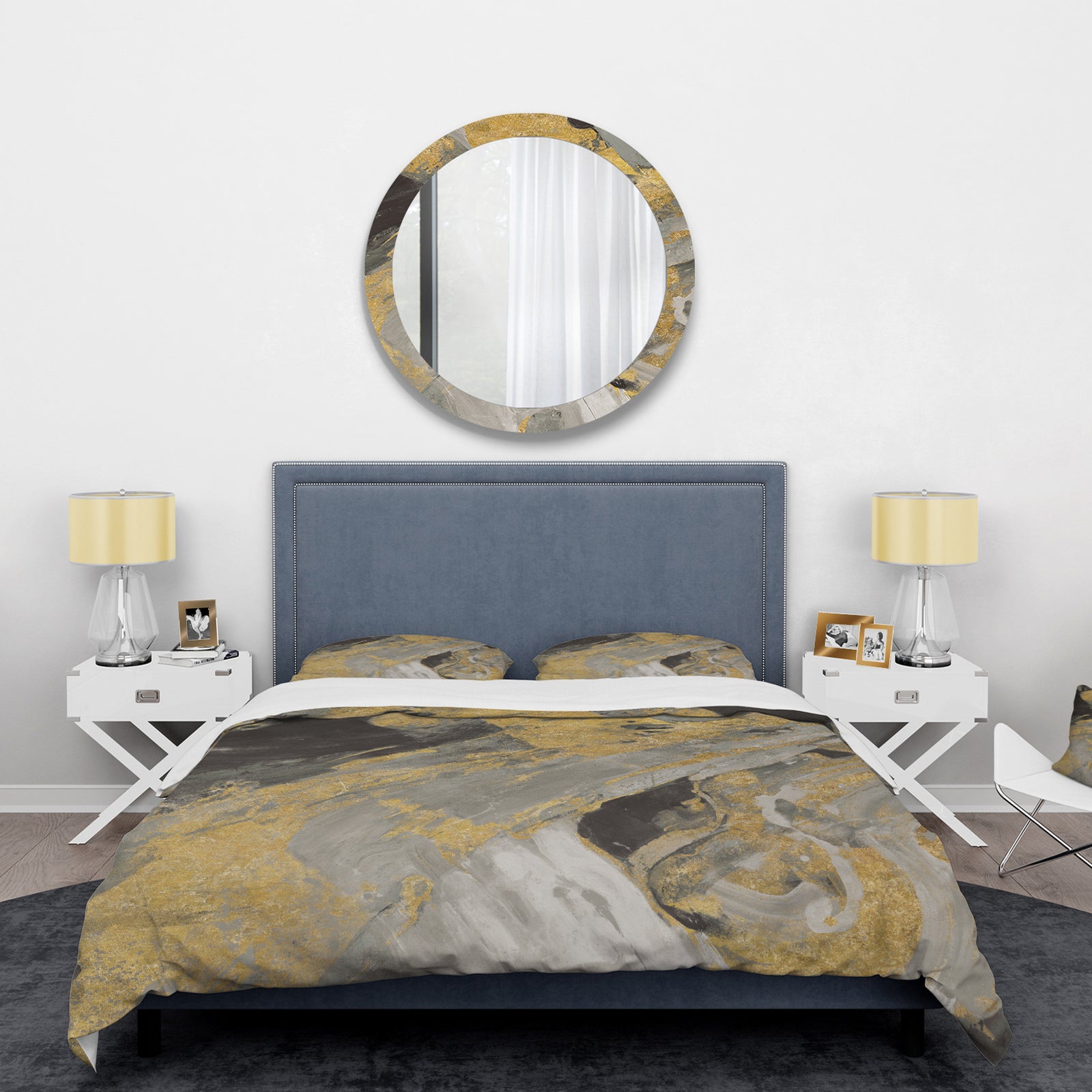 Marble Gold and Black - Glam Duvet Cover Set