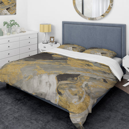 Marble Gold and Black - Glam Duvet Cover Set