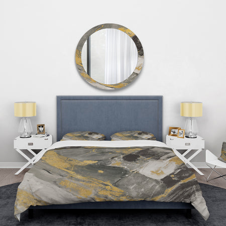 Marble Gold and Black II - Glam Duvet Cover Set