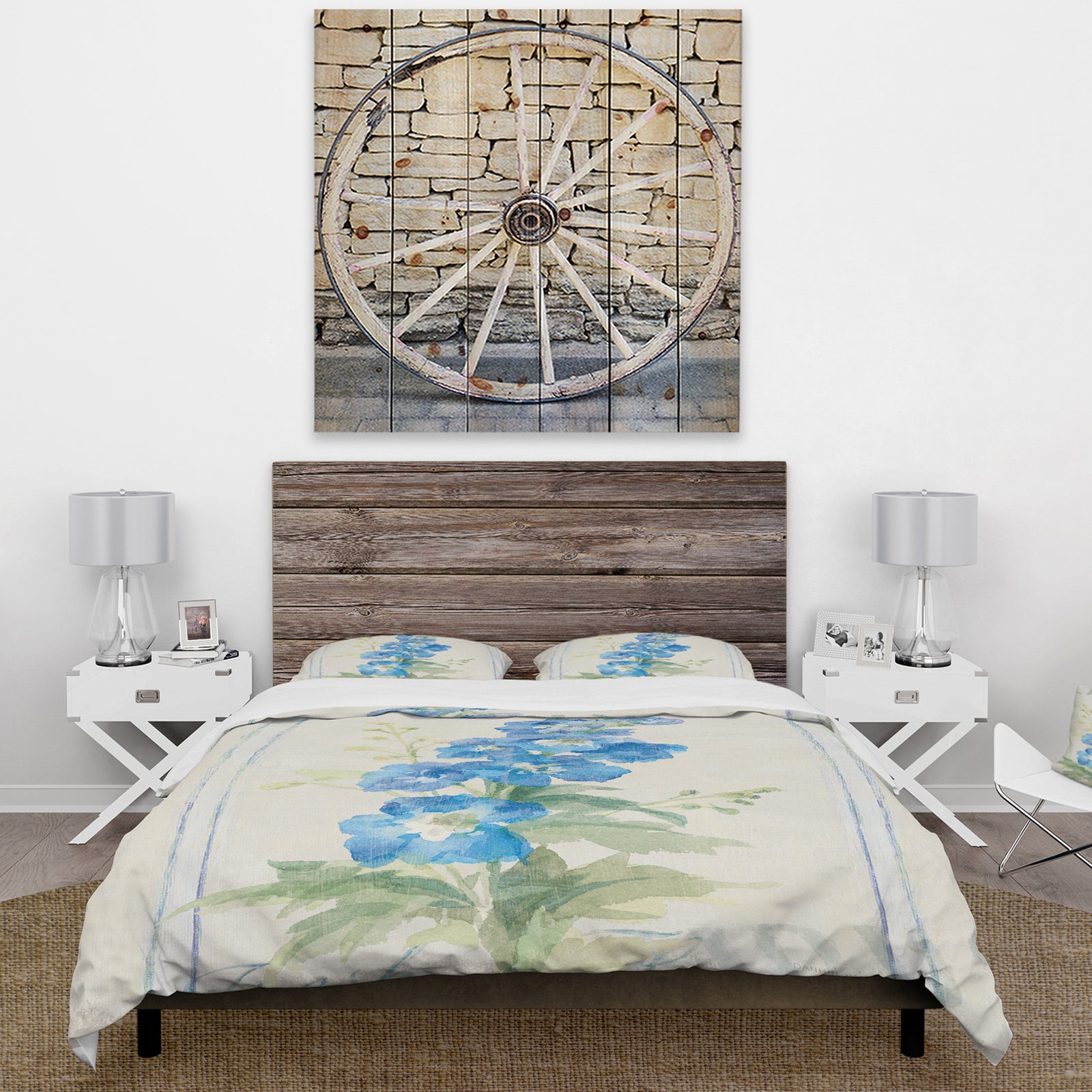 Floursack Florals VII - Cottage Duvet Cover Set